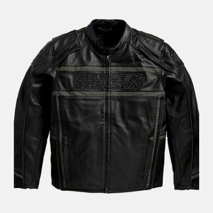 Men’s Luminator 360 Black Harley Davidson Leather Jacket - Leather Loom