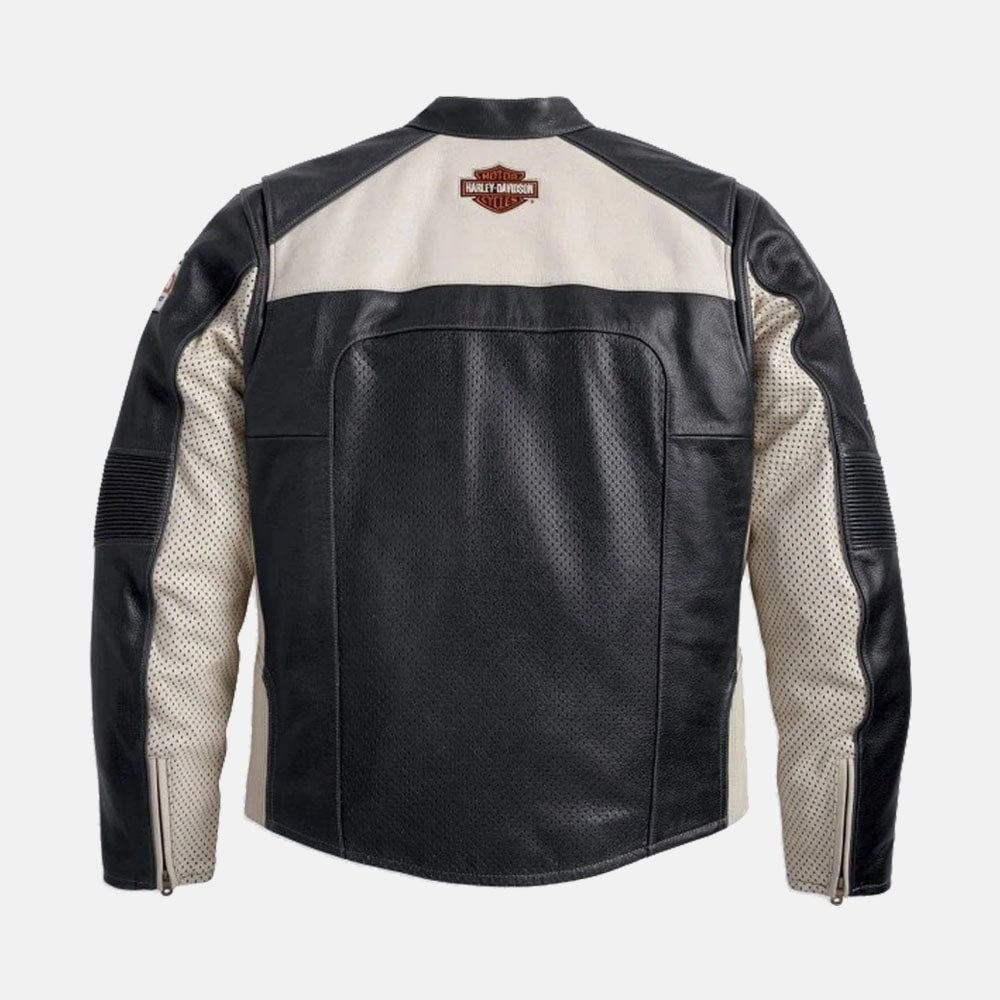 Men’s Harley Davidson Regulator Perforated Leather Jacket - Leather Loom