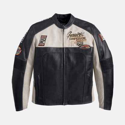 Men’s Harley Davidson Regulator Perforated Leather Jacket - Leather Loom