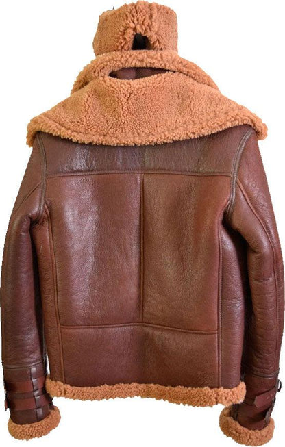 Hot Sale Mens B3 Bomber Leather Jacket With Fur - Leather Loom