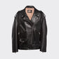 black women's lambskin leather biker jacket - Leather Loom