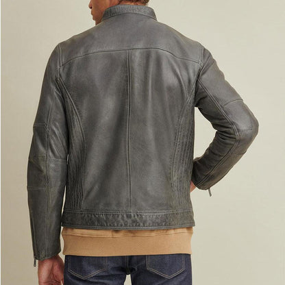 Greensih Motorbike Leather Moto Jacket - Leather Loom