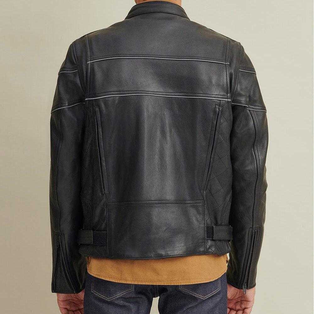 Leather Rider Jacket with Thinsulate™ Lining - Leather Loom