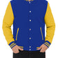 Blue and Yellow Varsity Jacket - Leather Loom