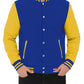 Blue and Yellow Varsity Jacket - Leather Loom