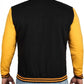 Black and Yellow Varsity Jacket - Leather Loom