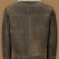 Men Old Fashion Brown Shearling Bomber Leather Jacket - Leather Loom
