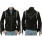 Men's Black Cowboy Suede Jacket, Cowboy Style Suede Jacket With Fringe - Leather Loom