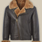 Men B3 Shearling Bomber Leather Jacket - Leather Loom
