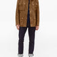 Men Brown Utility Leather Jacket - Leather Loom