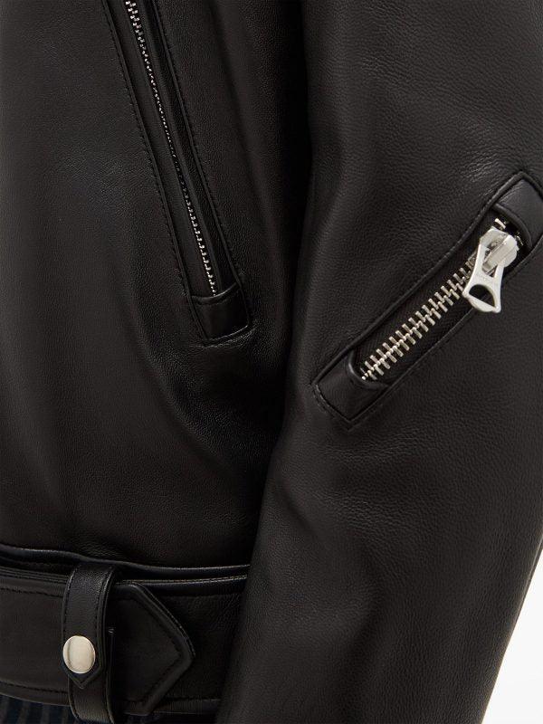 Men Classic Black Biker Leather Jacket - Leather Loom