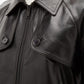 Men Classic Black Leather Jacket - Leather Loom