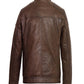 Men Dark Brown Leather Jacket - Leather Loom