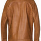 Men Light Brown Leather Jacket - Leather Loom