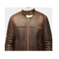 Men’s Aviator Sheepskin Shearling Leather Jacket - Leather Loom