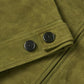 Men's Green Suede Leather Trucker Jacket - Leather Loom