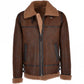 Men's B3 Aviator Sheepskin Shearling Bomber Leather Jacket - Leather Loom