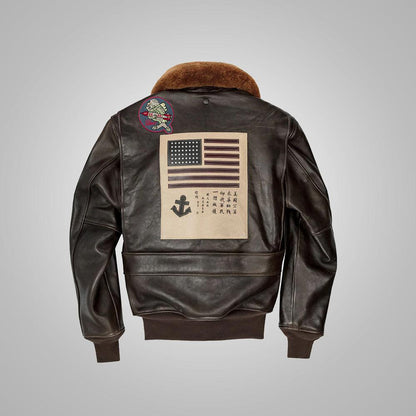 Men's Top Gun Maverick G-1 Flight Bomber Jacket - Leather Loom