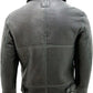 Mens Black Air Force Real Leather Jacket With Fur - Leather Loom
