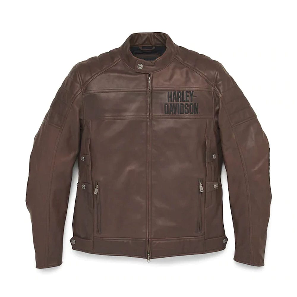 Fremont Triple Vent System Leather Jacket For Men