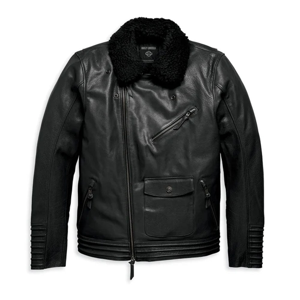 Maverick Leather Biker Jacket – Black - Leather Loom