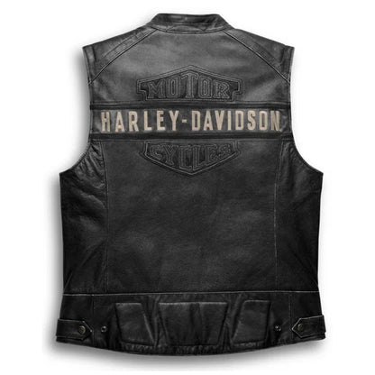 Men’s Passing Link Leather Vest - Leather Loom