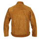 Mens Tan Suede Genuine Leather Jacket - Leather Loom