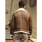 New Mens B3 Airforce Sheepskin Shearling Leather Jacket - Leather Loom