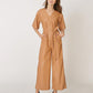 New Women's Brown Leather Jumpsuit - Leather Loom