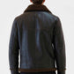 Tobacco Brown Aviator Shearling Jacket For Men - Leather Loom