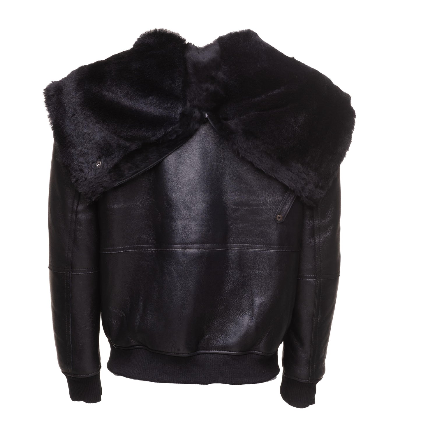 Gregos Varsity Style Sheepskin Shearling Large Hoodie Jacket - Leather Loom