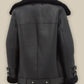 Women Pitch Black B3 Shearling Leather Jacket - Leather Loom
