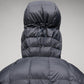 Women Black Enclosed Hooded Parka Jacket - Leather Loom