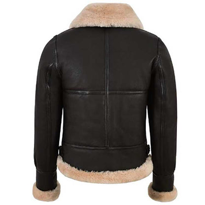 Aviator Sheepskin Leather Jacket for Women