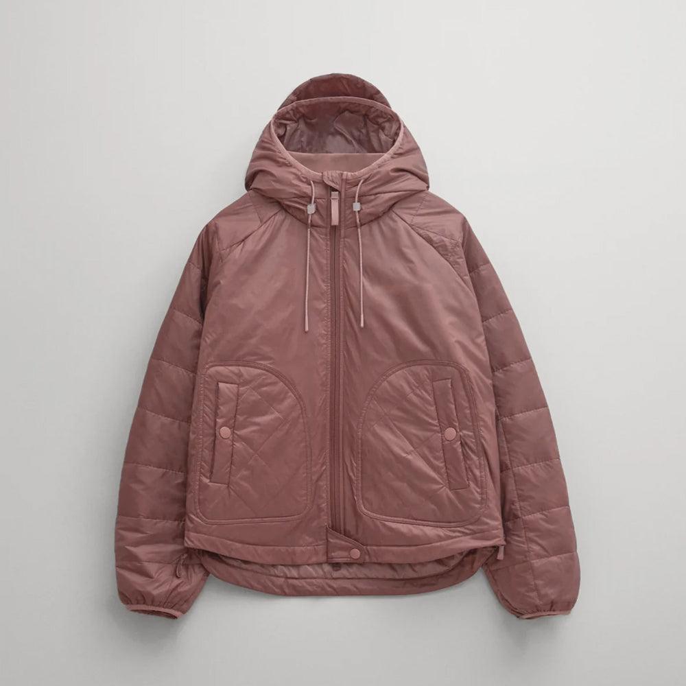 Women Pink Winter Parka Jacket With Hood - Leather Loom