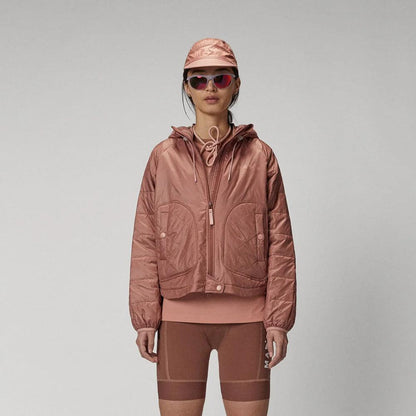 Women Pink Winter Parka Jacket With Hood - Leather Loom