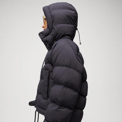 Women's Black Puffer Jacket - Leather Loom