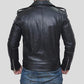 Alec Black Biker Leather Jacket - Leather Loom