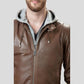 Bruce Brown Bomber Leather Jacket - Leather Loom