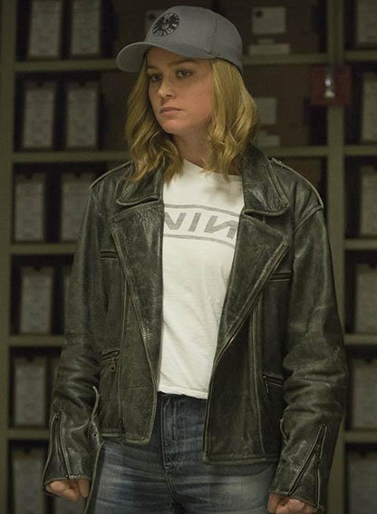 BRIE LARSON CAPTAIN MARVEL LEATHER JACKET - Leather Loom