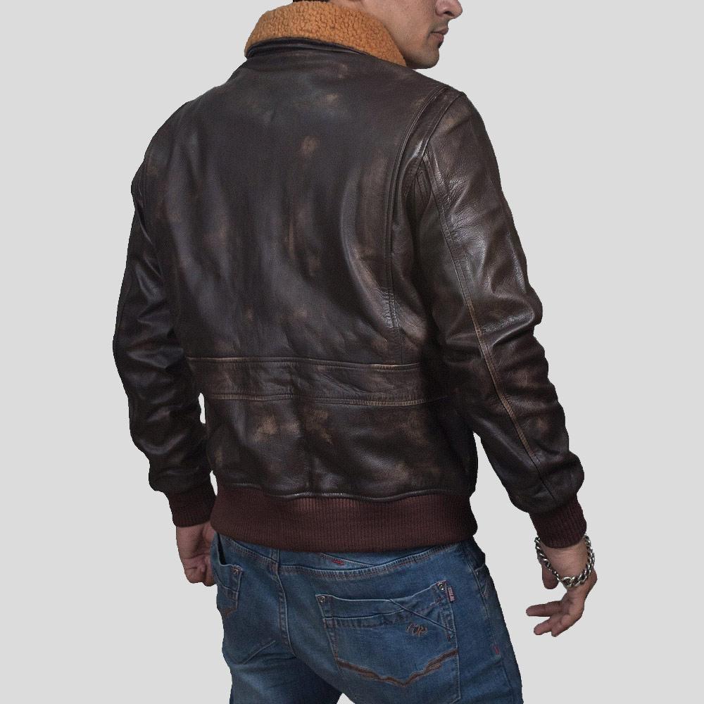 Kane Brown Bomber Leather Jacket - Leather Loom