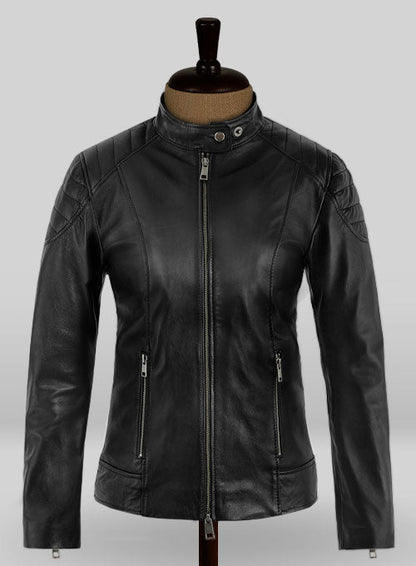 EMMA STONE ZOMBIELAND DOUBLE TAP LEATHER JACKET - Leather Loom