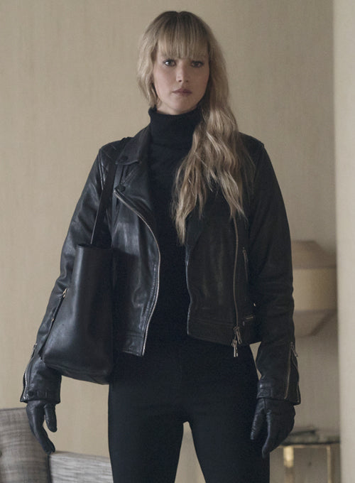 JENNIFER LAWRENCE RED SPARROW LEATHER JACKET - Leather Loom