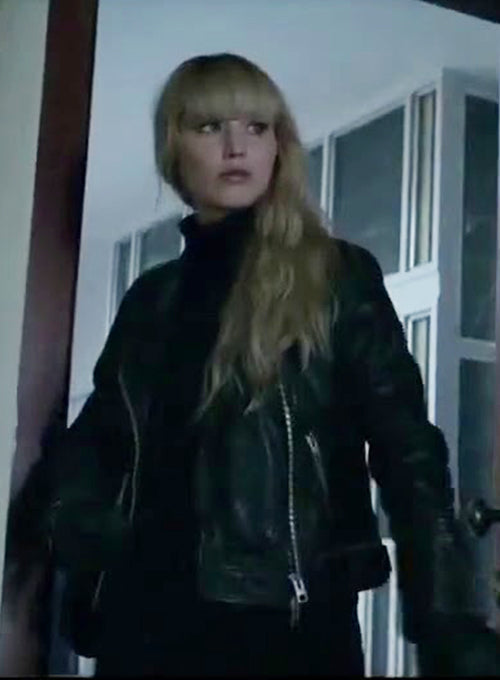 JENNIFER LAWRENCE RED SPARROW LEATHER JACKET - Leather Loom