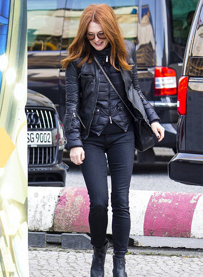 JULIANNE MOORE LEATHER JACKET - Leather Loom