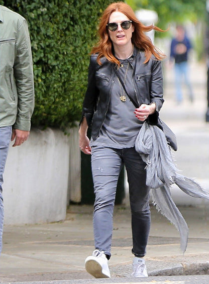 JULIANNE MOORE LEATHER JACKET - Leather Loom