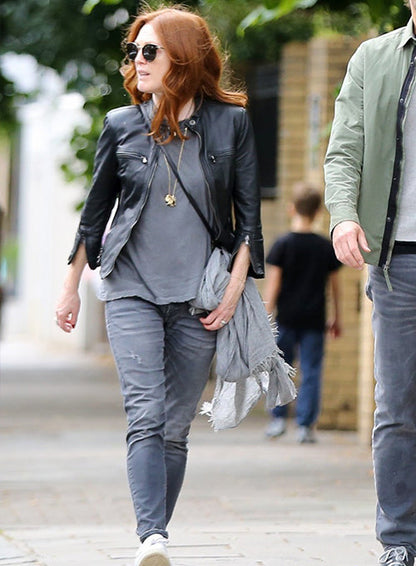 JULIANNE MOORE LEATHER JACKET - Leather Loom