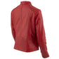 Women RAF B3 Sheepskin Red Biker Leather Jacket - Leather Loom