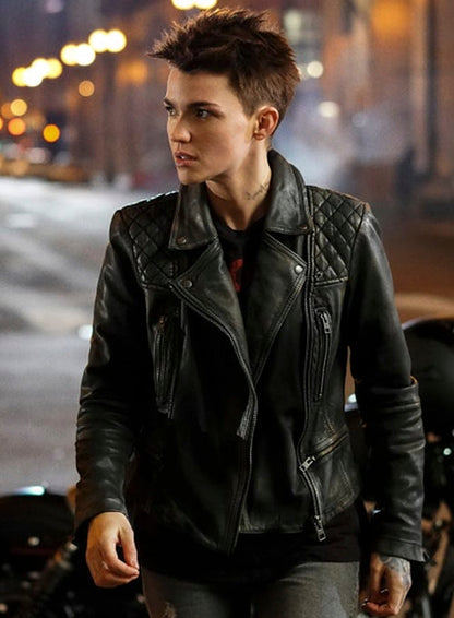 RUBY ROSE BATWOMAN LEATHER JACKET - Leather Loom