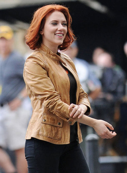 SCARLETT JOHANSSON THE AVENGERS LEATHER JACKET - Leather Loom